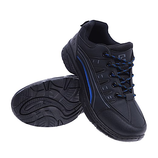 Czarne sportowe buty męskie trekkingowe /B1-1 14680 T430/ ze sklepu Pantofelek24.pl w kategorii Buty trekkingowe męskie - zdjęcie 161337706