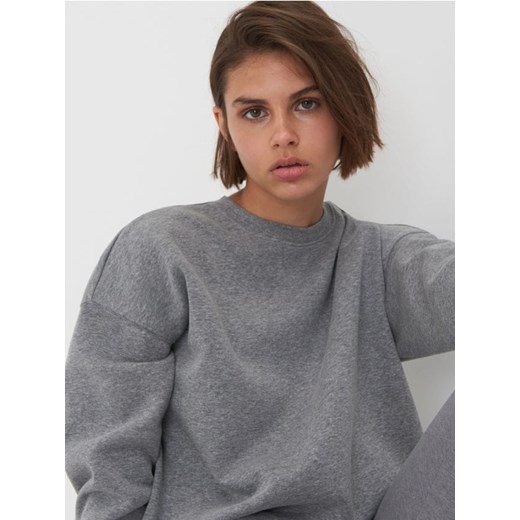 Sinsay - Bluza basic - szary ze sklepu Sinsay w kategorii Bluzy damskie - zdjęcie 161339236