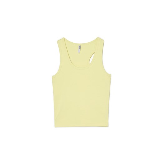 Cropp - Żółty top - zielony ze sklepu Cropp w kategorii Bluzki damskie - zdjęcie 161342849
