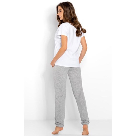 Piżama dwuczęściowa Chill Out, Kolor szaro-biały, Rozmiar S, Momenti per me ze sklepu Intymna w kategorii Piżamy damskie - zdjęcie 161350488