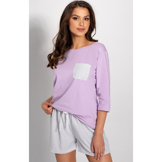 Piżama dwuczęściowa Lily, Kolor liliowy, Rozmiar S, Momenti per me ze sklepu Intymna w kategorii Piżamy damskie - zdjęcie 161350495
