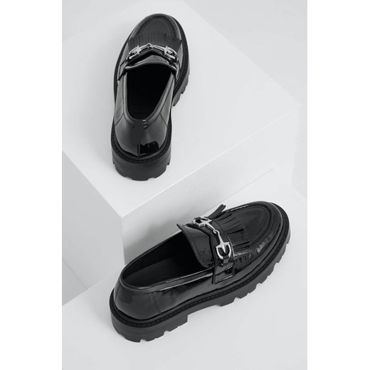 Answear Lab mokasyny damskie kolor czarny na płaskim obcasie Answear Lab 41 ANSWEAR.com