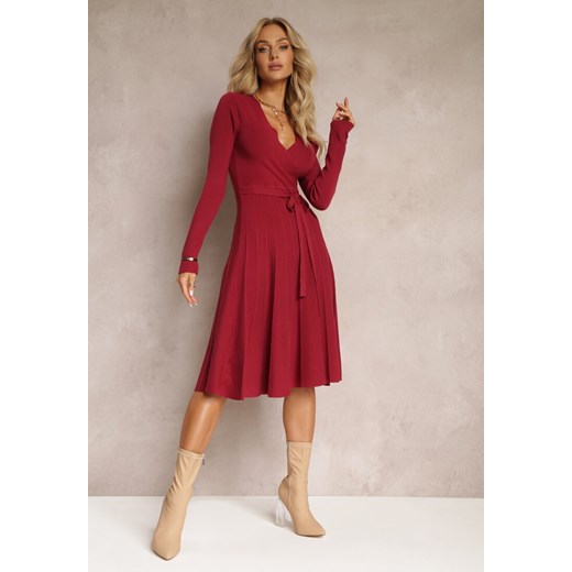 Sukienka Renee midi elegancka rozkloszowana 