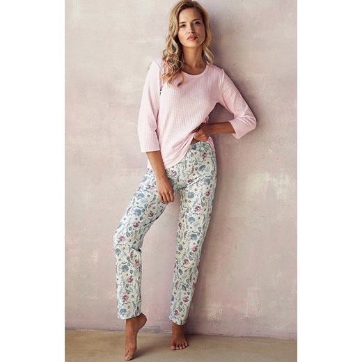 Bawełniana piżama damska Amora 2990, Kolor różowy-wzór, Rozmiar S, Taro ze sklepu Intymna w kategorii Piżamy damskie - zdjęcie 161354459