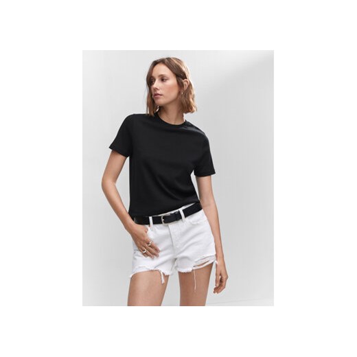 Mango T-Shirt Rita 57022882 Czarny Regular Fit Mango XL MODIVO