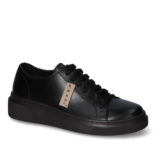 Półbuty Nessi 22162/081 Czarne lico ze sklepu Arturo-obuwie w kategorii Trampki damskie - zdjęcie 161357197