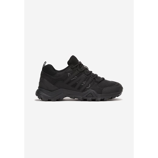 Czarne Buty Sportowe przed Kostkę z Sznurowaniem Khaya ze sklepu born2be.pl w kategorii Buty sportowe dziecięce - zdjęcie 161358226