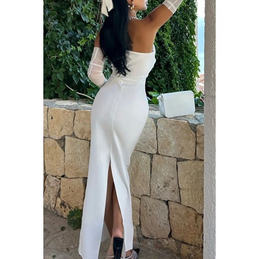 Sukienka SKOLOMA WHITE M Ivet Shop okazja