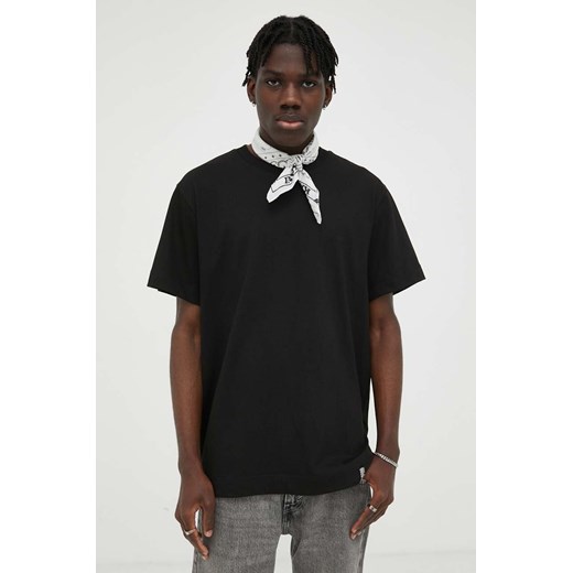 G-Star Raw t-shirt bawełniany kolor czarny gładki ze sklepu ANSWEAR.com w kategorii T-shirty męskie - zdjęcie 161364115