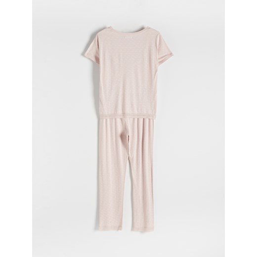 Reserved - Dwuczęściowa piżama - Różowy Reserved XXL Reserved