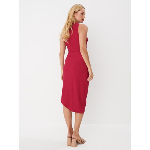 Sukienka Mohito midi z okrągłym dekoltem bez rękawów 