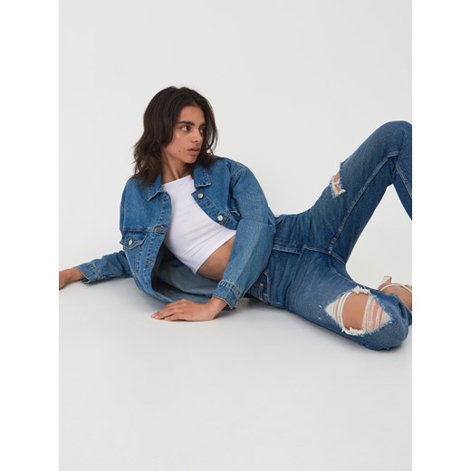 Sinsay - Kurtka jeansowa - niebieski Sinsay L Sinsay