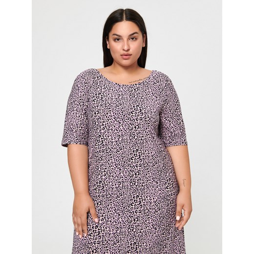 Sukienka Sinsay z okrągłym dekoltem 