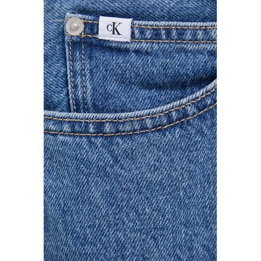 Calvin Klein Jeans spódnica jeansowa kolor niebieski mini prosta 27 ANSWEAR.com