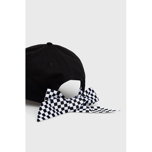 Vans czapka bawełniana kolor czarny z aplikacją VN0A4UM9Y281-BLACKWHITE Vans ONE PRM