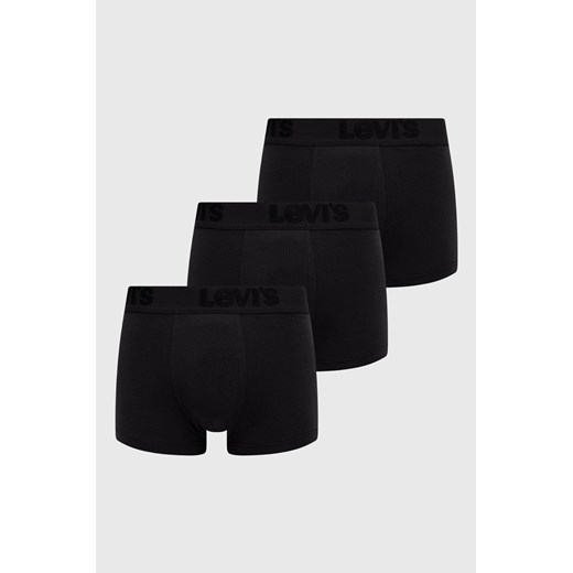 Levi's Bokserki (3-pack) męskie kolor czarny 37149.0296-black ze sklepu PRM w kategorii Majtki męskie - zdjęcie 161390965