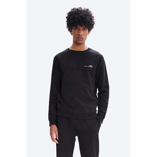 A.P.C. bluza bawełniana Bluza A.P.C. Sweat Item męska kolor czarny gładka L PRM okazja