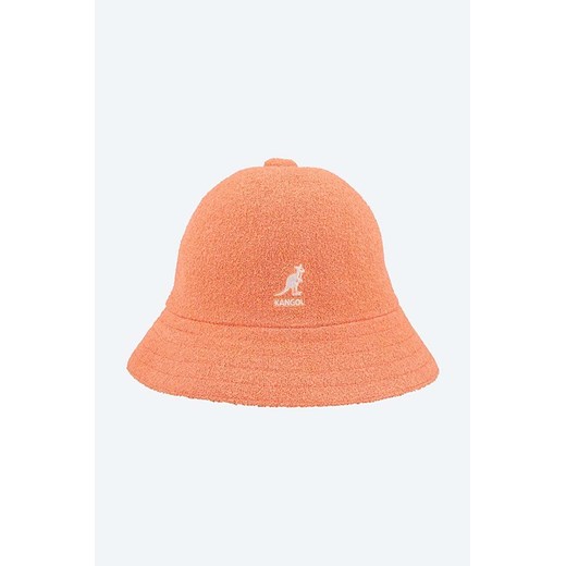 Kangol kapelusz Bermuda Casual kolor pomarańczowy 0397BC.PEACH-PEACH.PINK ze sklepu PRM w kategorii Kapelusze damskie - zdjęcie 161391587
