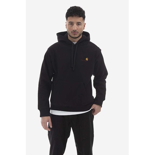 Carhartt WIP bluza Hooded American Script Sweatshirt męska kolor czarny z M PRM