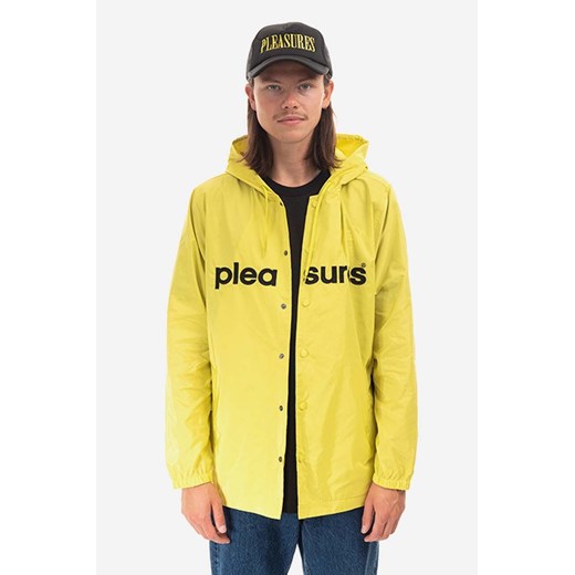 PLEASURES kurtka przeciwdeszczowa Keys Coaches Jacket męska kolor żółty przejściowa P22F015-BLACK P22F015-YELLOW ze sklepu PRM w kategorii Kurtki męskie - zdjęcie 161392918