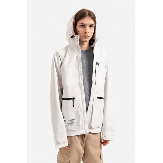 Helly Hansen kurtka przeciwdeszczowa Move Hooded Rain Jacket męska kolor biały Helly Hansen XL PRM