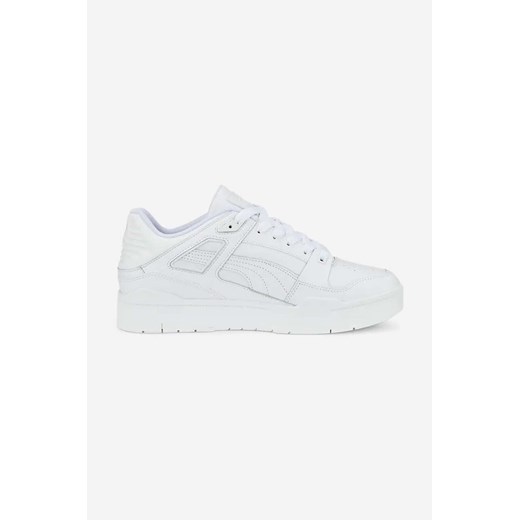 Puma sneakersy skórzane Slipstream Leather Sneake kolor biały ze sklepu PRM w kategorii Buty sportowe męskie - zdjęcie 161393216
