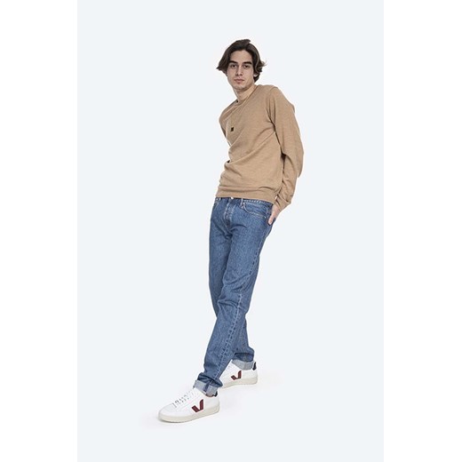 A.P.C. sweter wełniany Pull King męski kolor beżowy lekki WVAWM.H23628-BEIGE XL okazja PRM