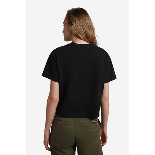 Napapijri t-shirt bawełniany kolor czarny NA4G97.041-041 Napapijri S PRM okazyjna cena