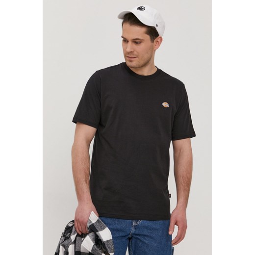 Dickies T-shirt męski kolor czarny gładki DK0A4XDBBLK-BLACK ze sklepu PRM w kategorii T-shirty męskie - zdjęcie 161393836