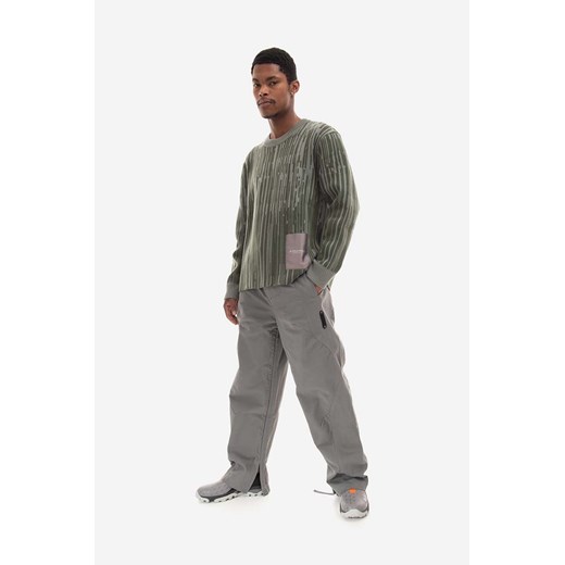 A-COLD-WALL* sweter wełniany Two-Tone Jacquard Knit kolor zielony A-cold-wall* L PRM