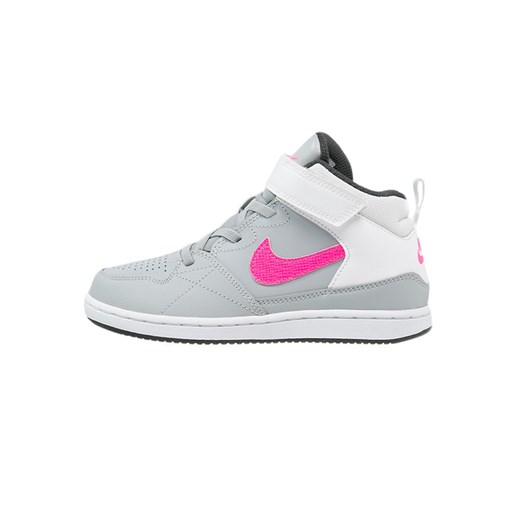 Nike Sportswear PRIORITY MID Tenisówki i Trampki wysokie wolf grey/pink pow/anthracite/white zalando szary na rzepy