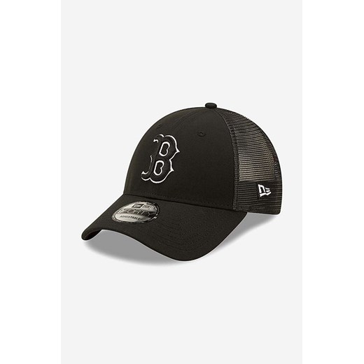 New Era czapka z daszkiem 940 Trucker Red Sox kolor czarny z aplikacją New Era ONE PRM okazja