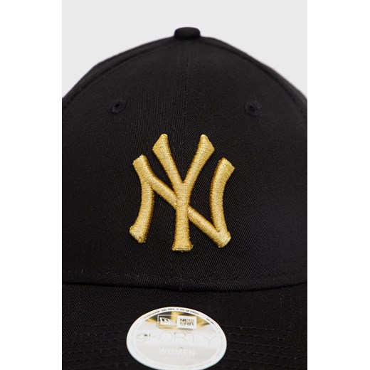 New Era czapka bawełniana kolor czarny z aplikacją 60222537.BLACK-BLACK New Era ONE PRM