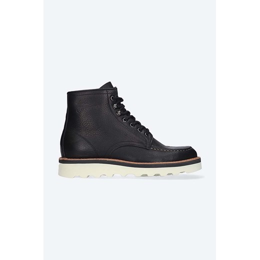 Fracap buty skórzane EXPLORER męskie kolor czarny EXPLORER.Z541-CORTECCIA ze sklepu PRM w kategorii Buty zimowe męskie - zdjęcie 161394519