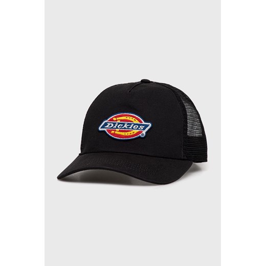 Dickies czapka z daszkiem kolor czarny z aplikacją DK0A4XYGBLK1-BLACK ze sklepu PRM w kategorii Czapki z daszkiem męskie - zdjęcie 161394966