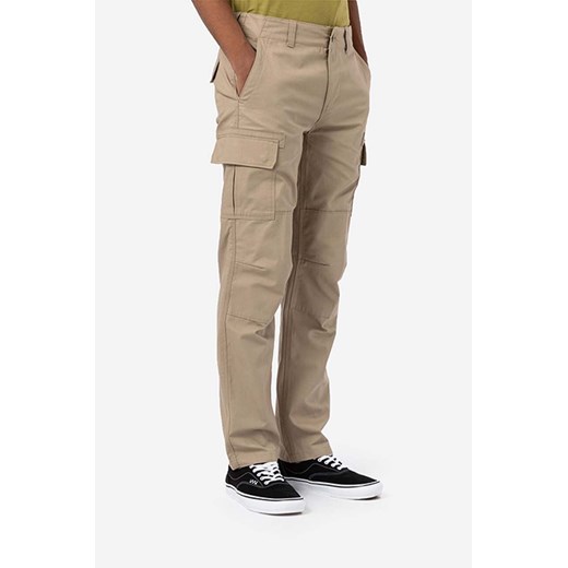 Dickies spodnie bawełniane kolor beżowy proste DK0A4XDUKHK-BROWN ze sklepu PRM w kategorii Spodnie męskie - zdjęcie 161395378