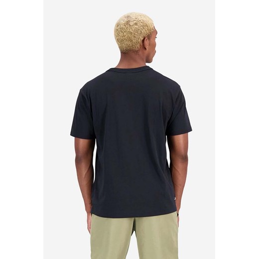 New Balance t-shirt bawełniany kolor czarny z nadrukiem MT31518BK-8BK New Balance XXL wyprzedaż PRM