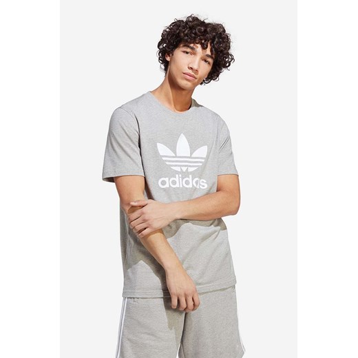 adidas Originals t-shirt bawełniany Adicolor Classics Trefoil męski kolor szary XL PRM