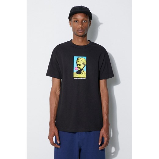 PLEASURES t-shirt bawełniany kolor czarny z nadrukiem ze sklepu PRM w kategorii T-shirty męskie - zdjęcie 161397025