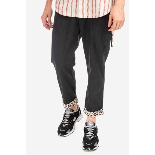 CLOT spodnie bawełniane Roll Up Chino kolor czarny proste CLPTS50005-BLACK CLPTS50005.BLACK-BLACK ze sklepu PRM w kategorii Spodnie męskie - zdjęcie 161397105