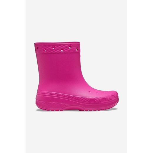Crocs kalosze Classic Rain Boot kolor różowy 208363.JUICE-JUICE ze sklepu PRM w kategorii Buty zimowe męskie - zdjęcie 161397127
