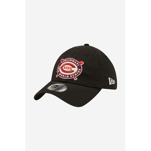 New Era czapka z daszkiem kolor czarny z aplikacją 60222288-CZARNY ze sklepu PRM w kategorii Czapki z daszkiem damskie - zdjęcie 161397685