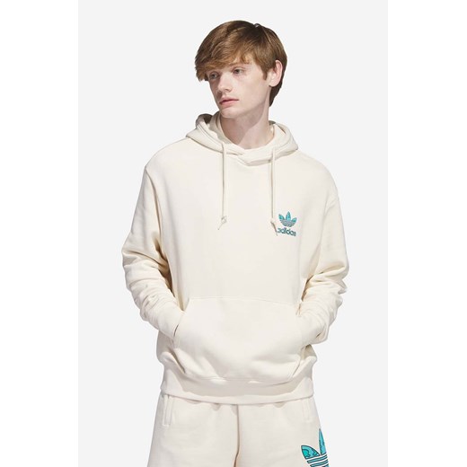 adidas Originals bluza bawełniana Stacked Trefoil Earth Hoodie męska kolor M PRM okazja