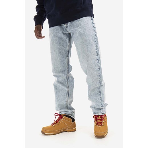 Wood Wood jeansy bawełniane Sol Rigid Denim Slim Fit 12215802.7051-HEAVYWA ze sklepu PRM w kategorii Jeansy męskie - zdjęcie 161397898