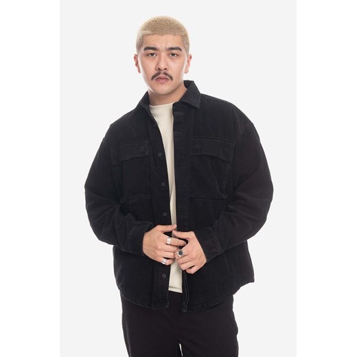 Taikan kurtka sztruksowa Shirt Jacket kolor czarny przejściowa TK0002.BLKCRD-BLKCRD ze sklepu PRM w kategorii Kurtki męskie - zdjęcie 161398076