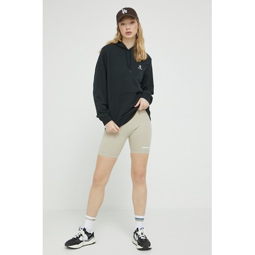 Converse bluza kolor czarny z kapturem gładka 10023874.A01-Black Converse XS okazja PRM