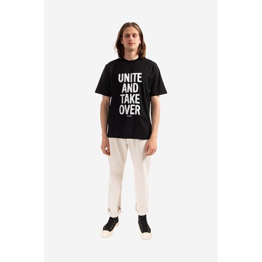 Wood Wood t-shirt bawełniany Bobby Shoplifters kolor biały z nadrukiem Wood Wood M okazja PRM