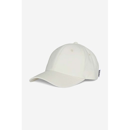 Rains czapka z daszkiem Cap  13600 kolor beżowy gładka 13600.FOSSIL ze sklepu PRM w kategorii Czapki z daszkiem damskie - zdjęcie 161398737