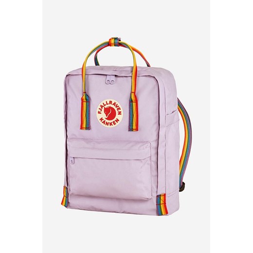 Fjallraven plecak Kanken Rainbow kolor fioletowy mały z aplikacją F23620.457.907-907 ze sklepu PRM w kategorii Plecaki - zdjęcie 161398856