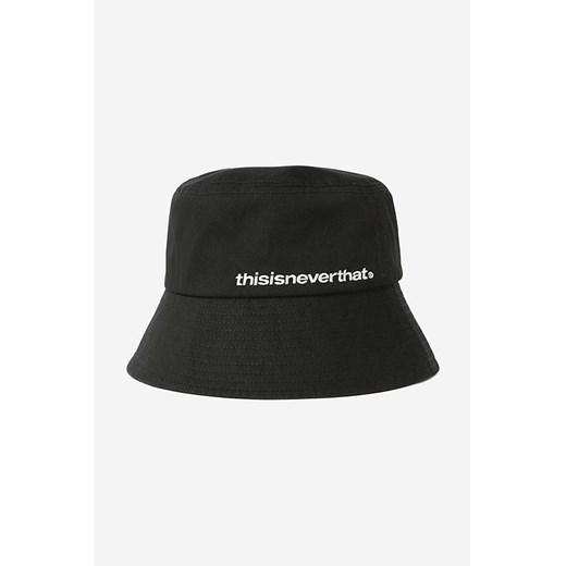 thisisneverthat kapelusz bawełniany Long Bill Bucket Hat kolor czarny bawełniany TN221WHWBK02-BLACK ze sklepu PRM w kategorii Kapelusze damskie - zdjęcie 161399396